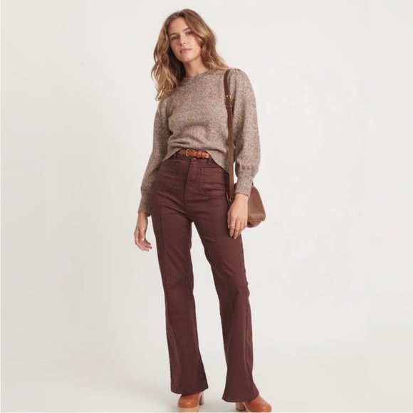 NWOT Marine Layer Women’s Alma Blouson Puff Sleeve Sweater Autumn Multi Small - Picture 13 of 14